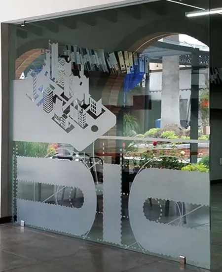 vinil esmerilado diseño