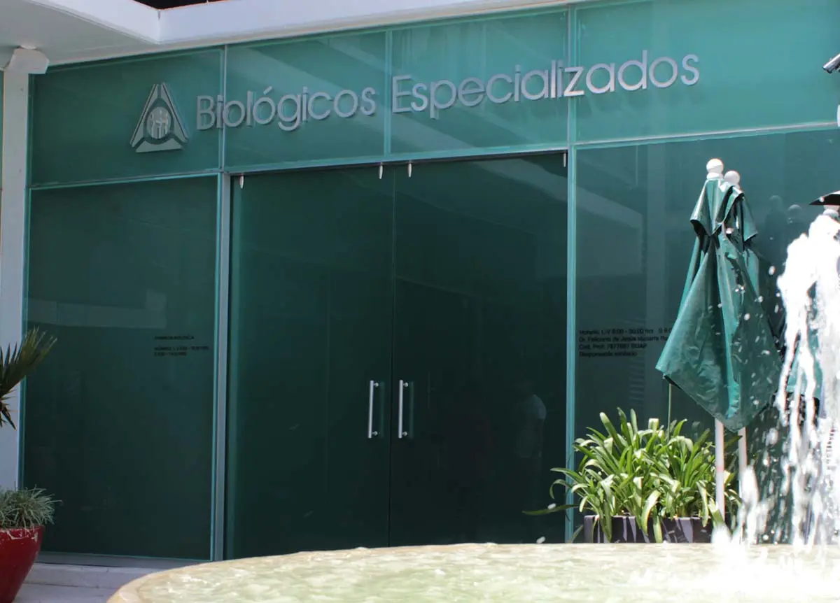 Cancel con esmerilado liso en un área de consultorio. Cancel con esmerilado liso en un área de consultorio.